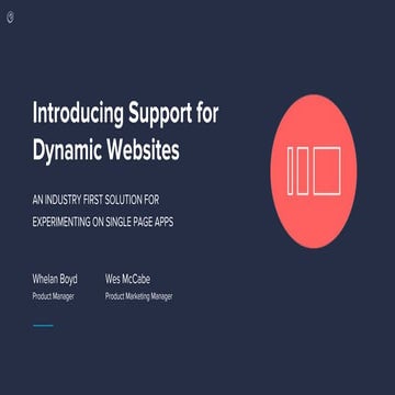 Introducing Support for Dynamic Websites