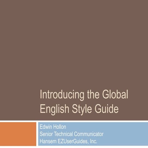 Introducing the Global English Style Guide