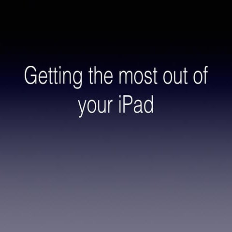 Introducing the i pad