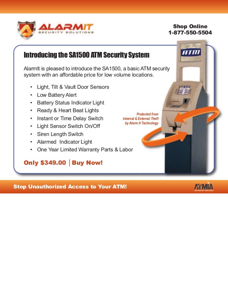 Introducing The Sa1500 Atm Security System, Final