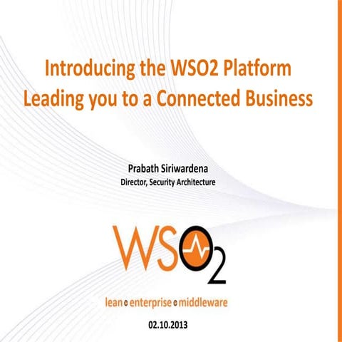 Introducing the WSO2 Platform