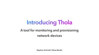 OSMC 2021 | Thola – A tool for monitoring and provisioning network devices