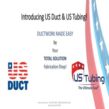 Introducing US Duct's Service and Product Line
