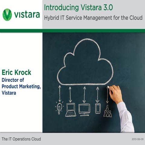 Introducing Vistara 3.0 - Hybrid IT Service Management for the Cloud