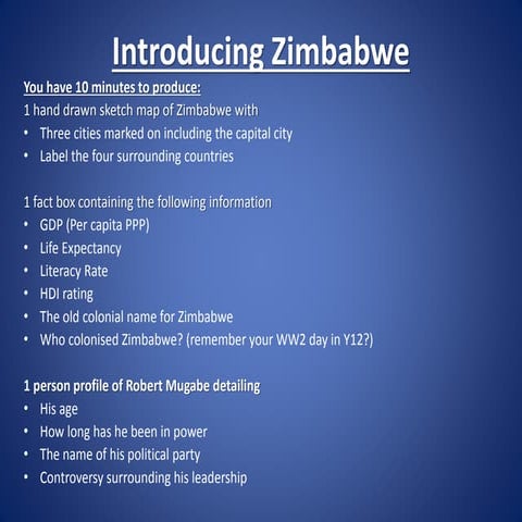 Zimbabwe: disparities in Zimbabwe