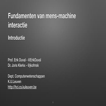 Introduction - fundamentals of CHI 