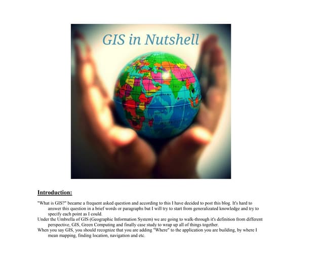 GIS in Nutshell
