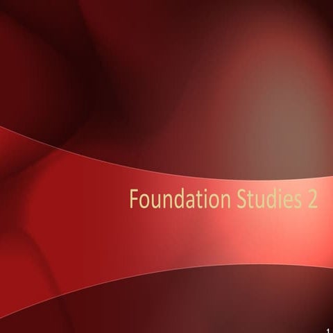 Core Studies 2 Introduction