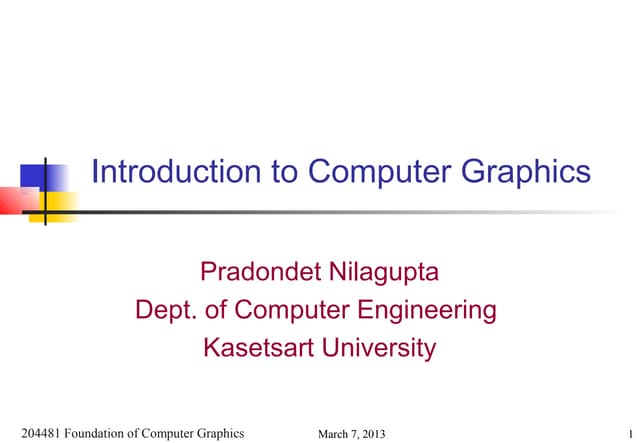 computer graphics | PPT