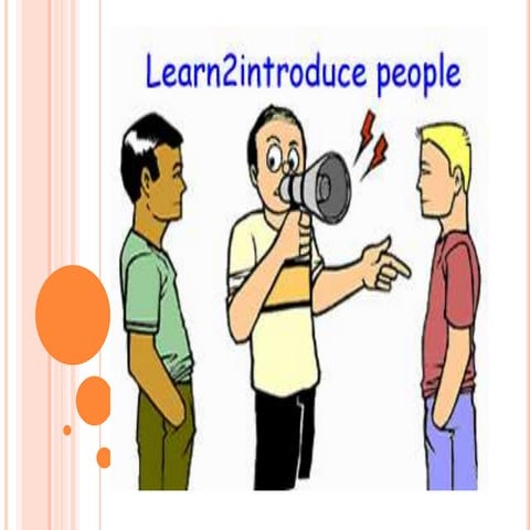 Introducing yourself and others (English Conversation / Practice) | PPT