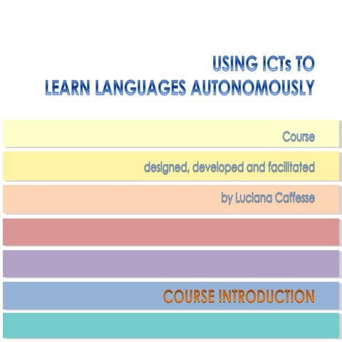 Using ICTs to Learn Languages Autonomously: Introduction | PPS