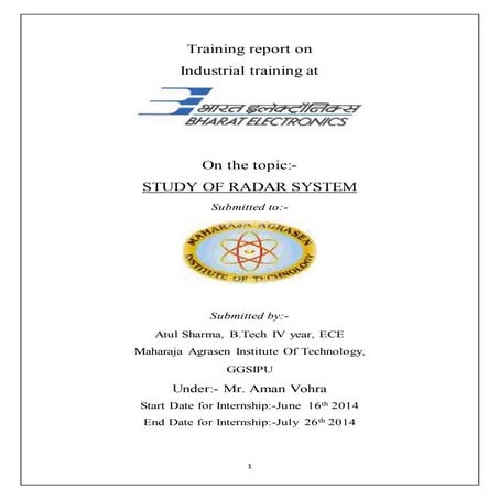 Study of Radar System 