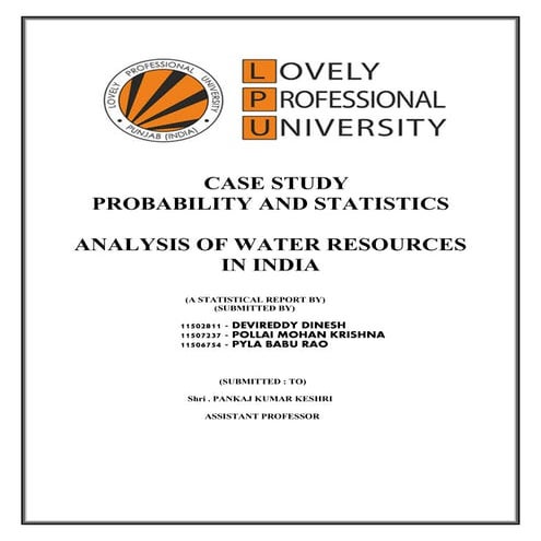 water Resources of India - By Anjali Patel mam (IGKV Raipur, C.G) | PPTX