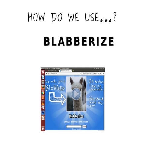 Introduction to Blabberize