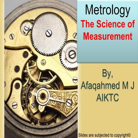 Introduction to Metrology 