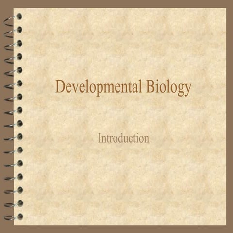 Introduction of development biology 