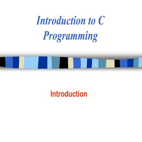 Introduction to C programming | PPTX