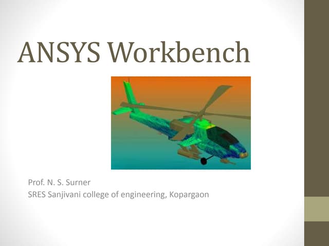 Introduction to ANSYS Workbench