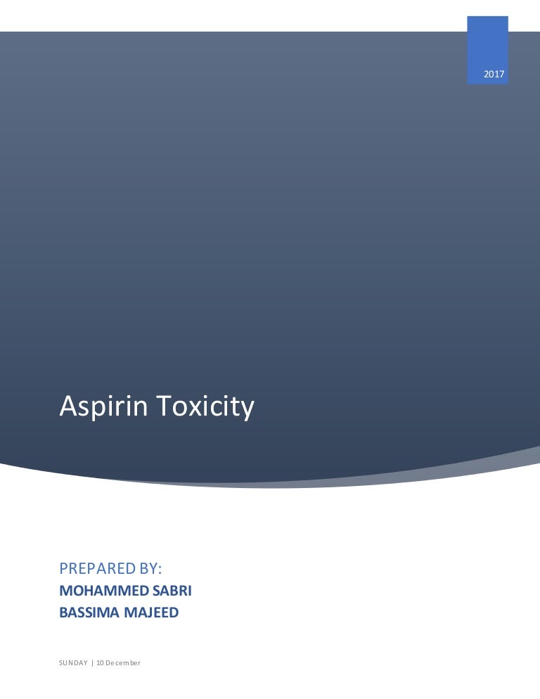 aspirin toxicity