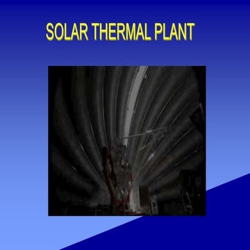 SOLAR THERMAL PLANT