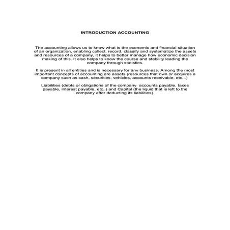 Introduction documentation and filing | DOC