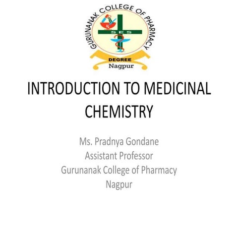 Introduction To Medicinal Chemistry