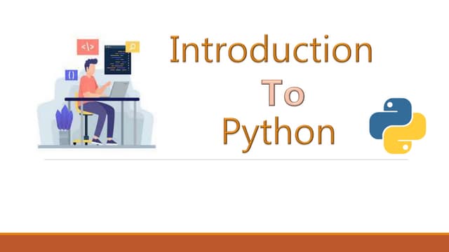 Introduction to python | PPTX