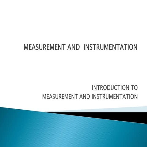 EMI Introduction types of measurements static dynamic