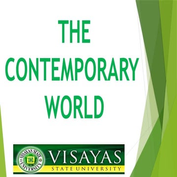 THE INTRODUCTION TO THE CONTEMPRARY WORLD