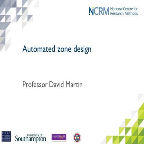 Introduction automated zone design