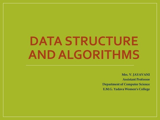 Data_Structure With C_LECTURE ONE PPT123 | PPT