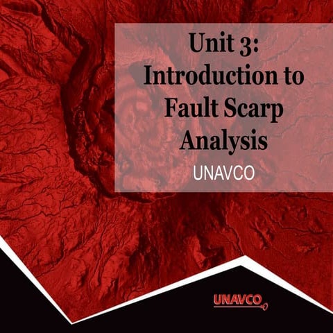 Introduction to Fault Scarps 