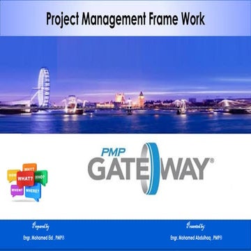 Project management frame work part 2