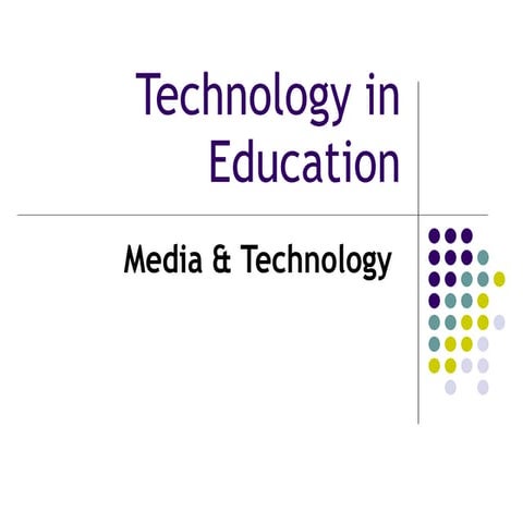 Introduction to media & technology