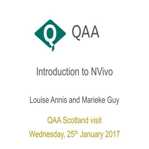 Introduction to NVivo