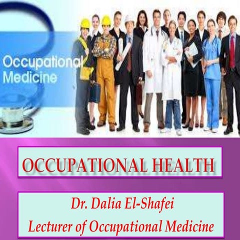 Introduction & history of occupational medicine