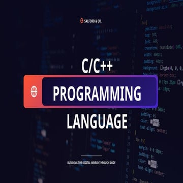 Introduction to C programming ppt 1234567 | PPTX