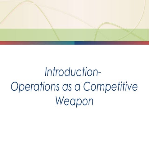 Introduction operations as a competitive weapon-123