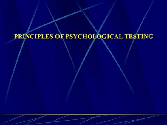 stages of test construction | PPT