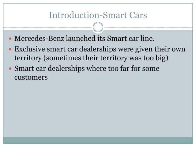 Introduction smart cars
