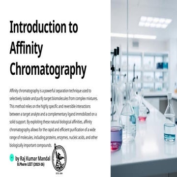 Affinity chromatography | PPTX
