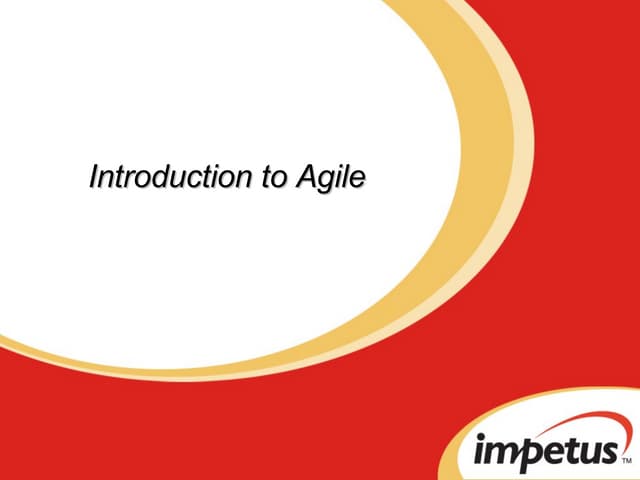 Introduction To Agile