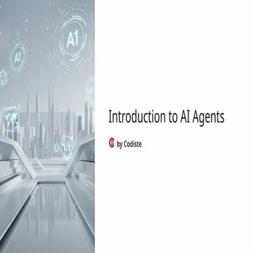 Introduction to AI Agents ppt Presentation