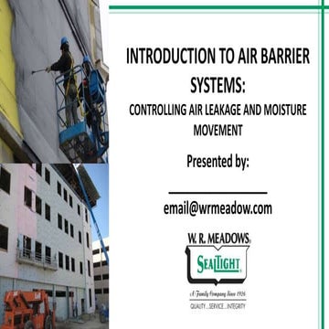 Introduction to Air Barriers