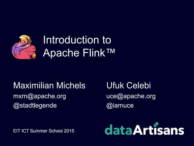 Introduction to Apache Flink
