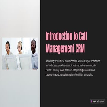 call management crm : Calliyo , full guide | PDF