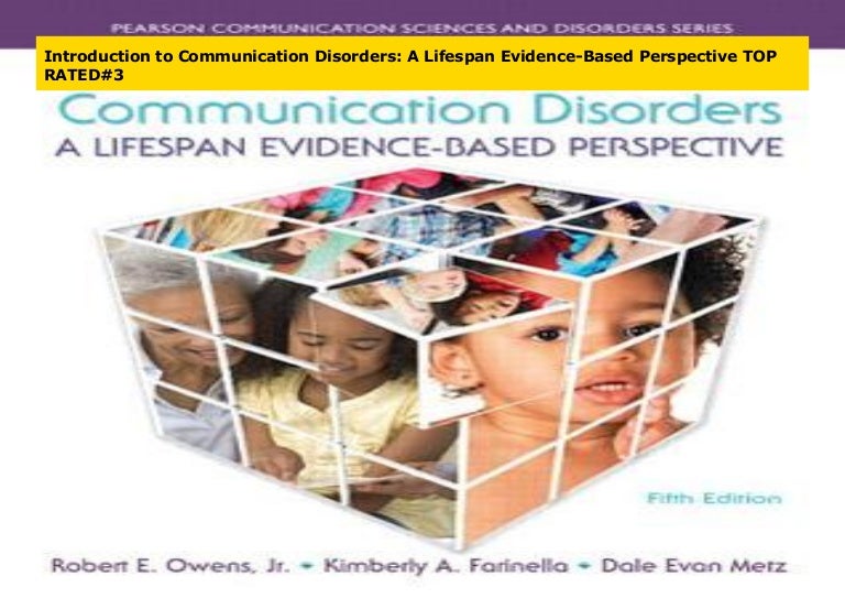 Introduction to Communication Disorders A Lifespan EvidenceBased Pe…