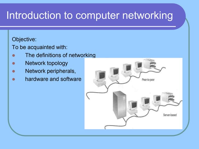 Introduction to Computer Networks Lecture slides ppt | PPT