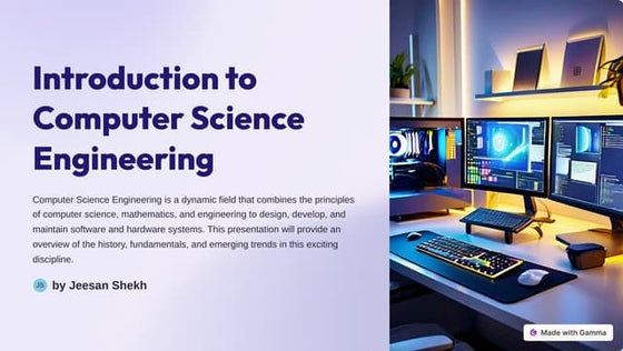 Introduction to computer science an information technology | PPT