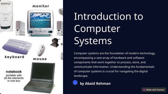 Computer system overview for classes from 11 to 12 | PPT